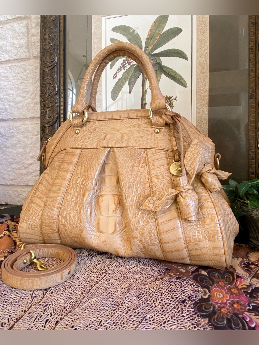 🪸VERY NICE LOUISE ROSE SATCHEL by Brahmin